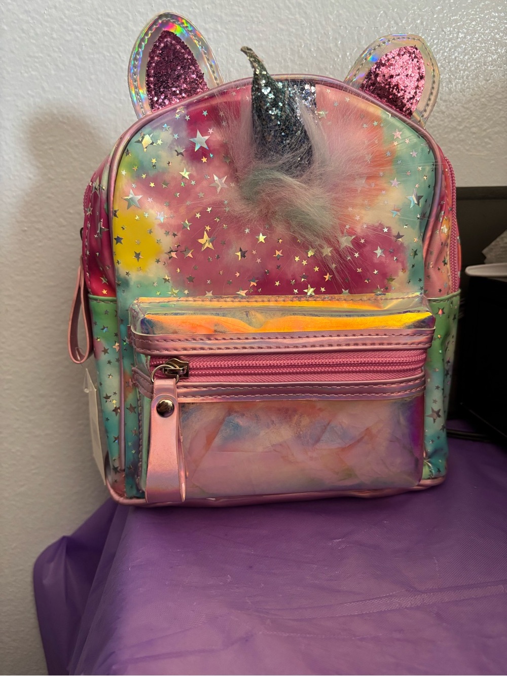 Kids Unicorn Mini Backpack in Pink Multi